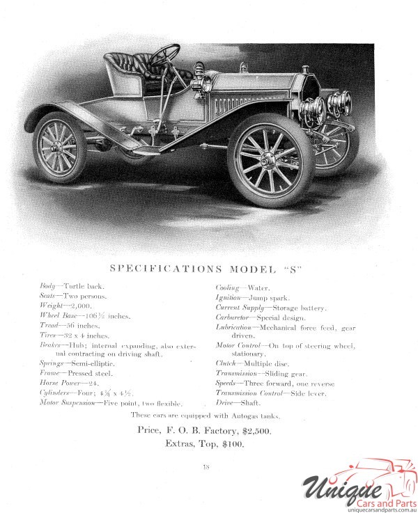 1907 Buick Automobiles Brochure Page 3